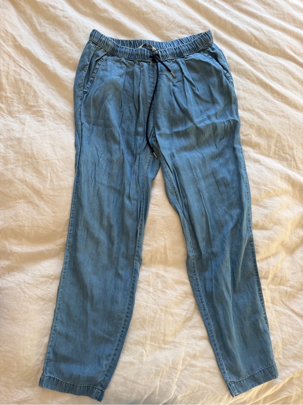 MNG JEANS: Light Blue Drawstring Jogger Pants size XS